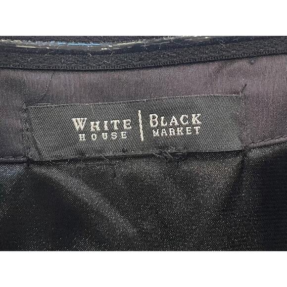 WHBM Silk Black & White Strapless Full Skirt Cocktail Dress, 10 - Picture 9 of 16